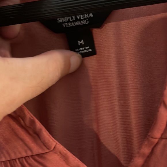 Simply Vera/ Vera Wang women’s copper colored dress size M - Picture 2 of 12